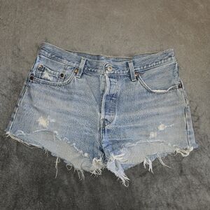 Levi 501 Distressed Jean Shorts